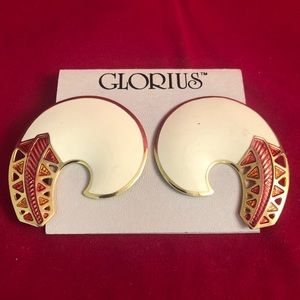 Vintage Glorius Stud Statement Earrings